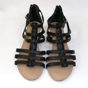 Esprit Carrie‎ Lightweight Black Gladiator Wedge Sandals Size 9